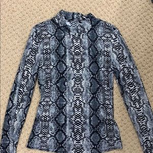 Long sleeve snake skin shirt